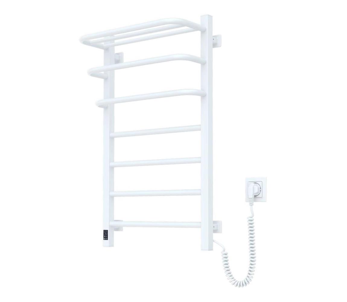 Navin Elektrický sušiak na uteráky s termostatom FORTIS 155W 80x48 cm IP44 biely pravý 12-153053-4880