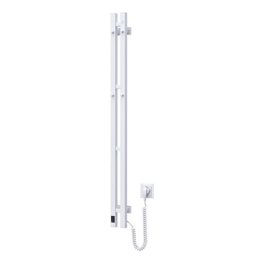 Elektrický sušiak na uteráky s termostatom SILOUETTE 187W/230V 120,6 cm IP44 biely pravý hranatý