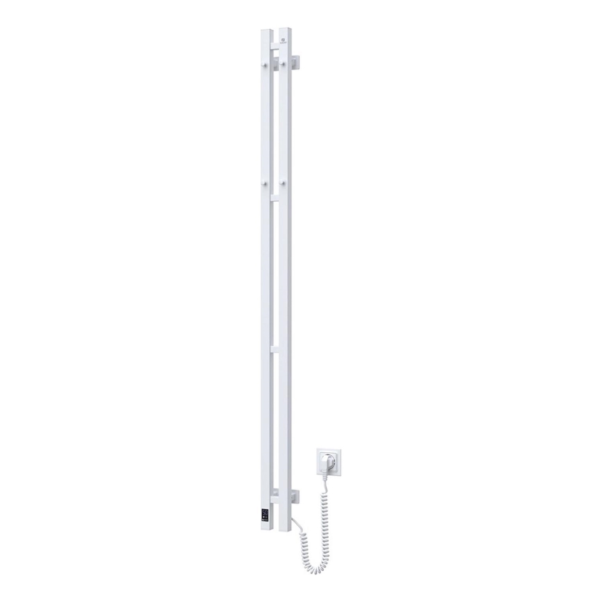 Elektrický sušiak na uteráky s termostatom SILOUETTE 200W/230V 150,6 cm IP44 biely pravý