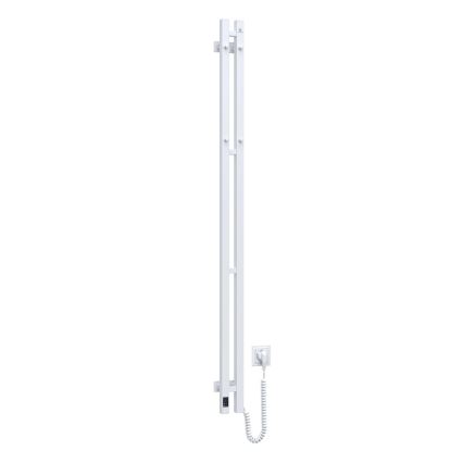 Elektrický sušiak na uteráky s termostatom SILOUETTE 200W/230V 150,6 cm IP44 biely pravý
