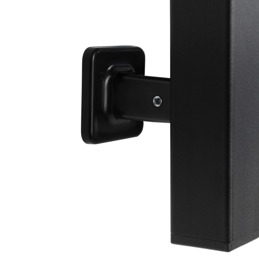 Elektrický sušiak na uteráky s termostatom SILOUETTE 70W 120x9 cm čierny pravý