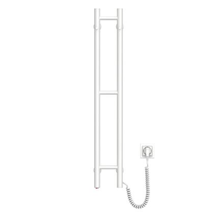 Elektrický sušiak na uteráky SILOUETTE 187W/230V 101,1 cm IP44 biela pravá zaokrúhlený