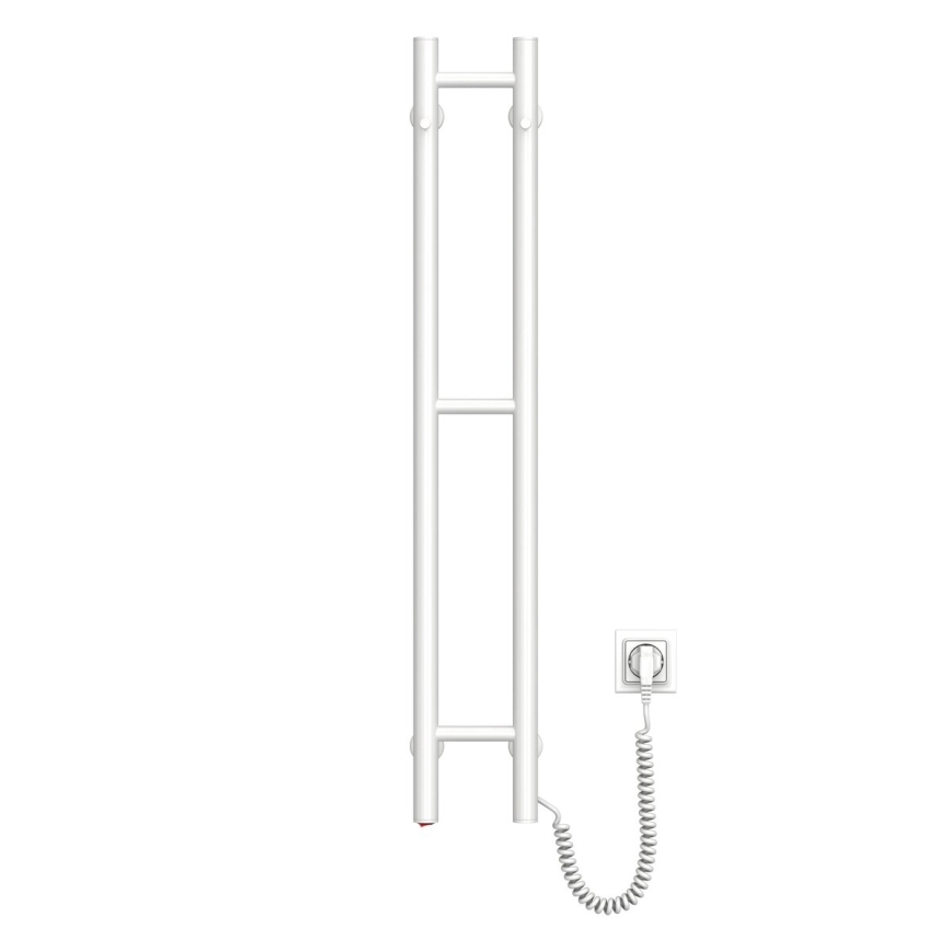 Elektrický sušiak na uteráky SILOUETTE 187W/230V 101,1 cm IP44 biela pravá zaokrúhlený