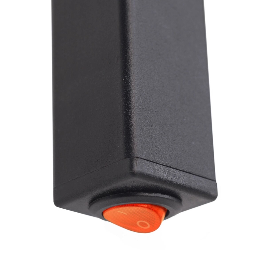 Elektrický sušiak na uteráky SILOUETTE 187W/230V 101,1 cm IP44 čierna pravá hranatý