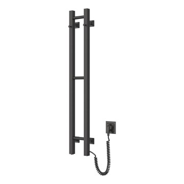 Elektrický sušiak na uteráky SILOUETTE 187W/230V 101,1 cm IP44 čierna pravá hranatý