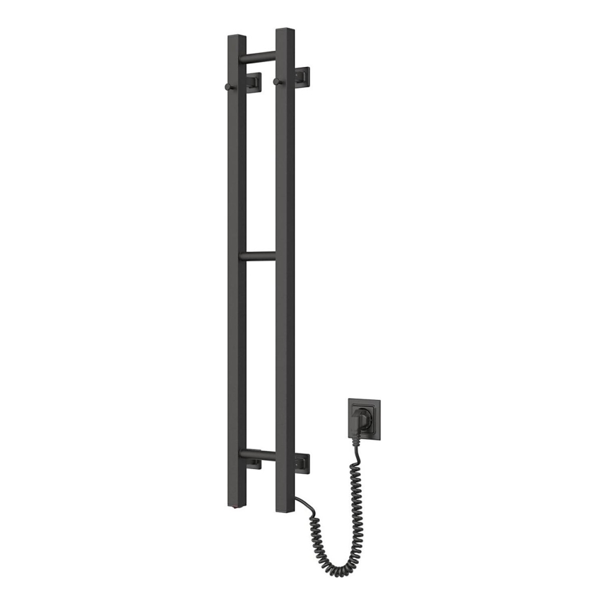 Elektrický sušiak na uteráky SILOUETTE 187W/230V 101,1 cm IP44 čierna pravá hranatý