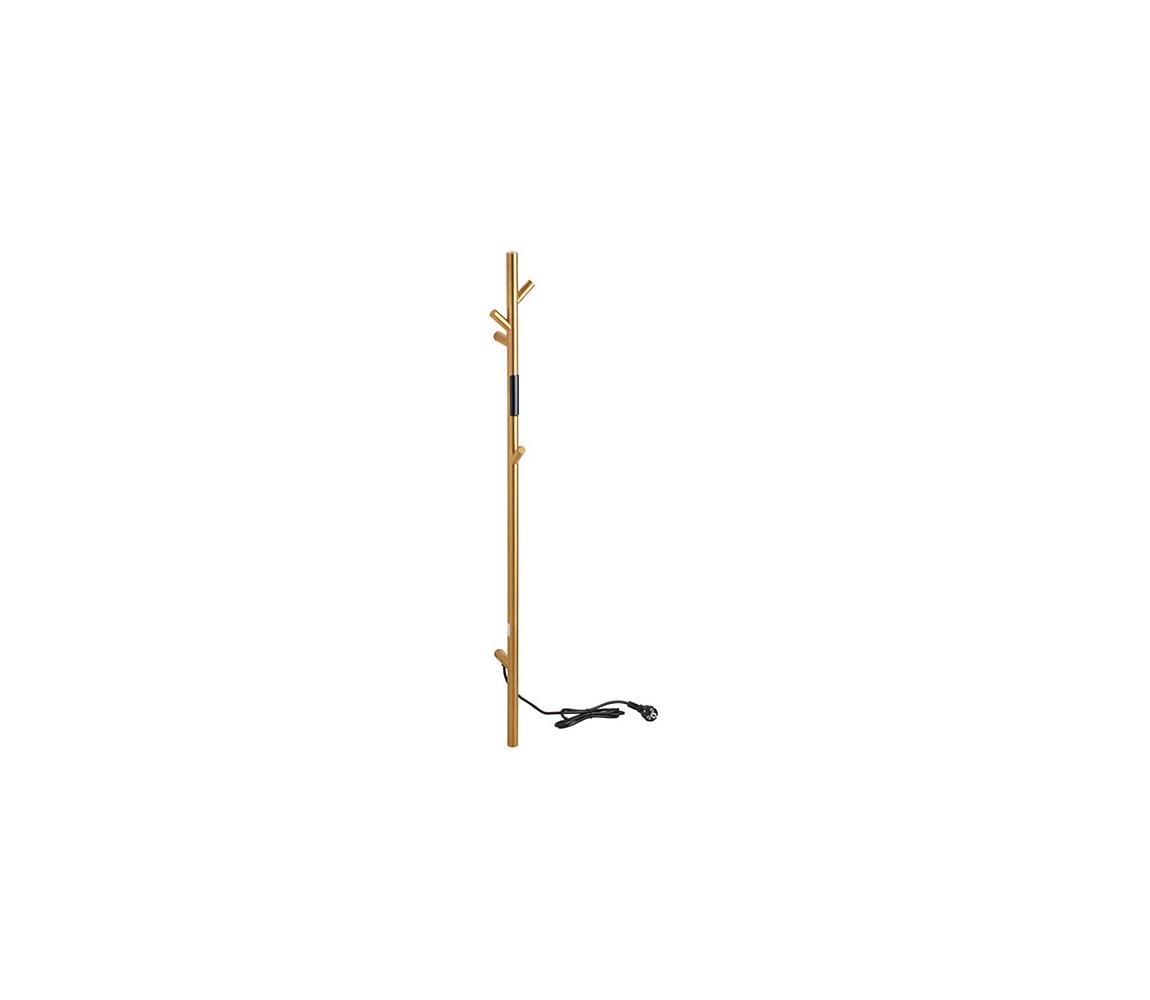BEMETA Elektrický tyčový sušák na uteráky 118 cm, 30 W, zlatý 704153015