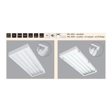 Elkovo Čepelík ZC254/reflektor -IP54/H8m-HI-BAY technické svietidlo2xG5/54W/230V