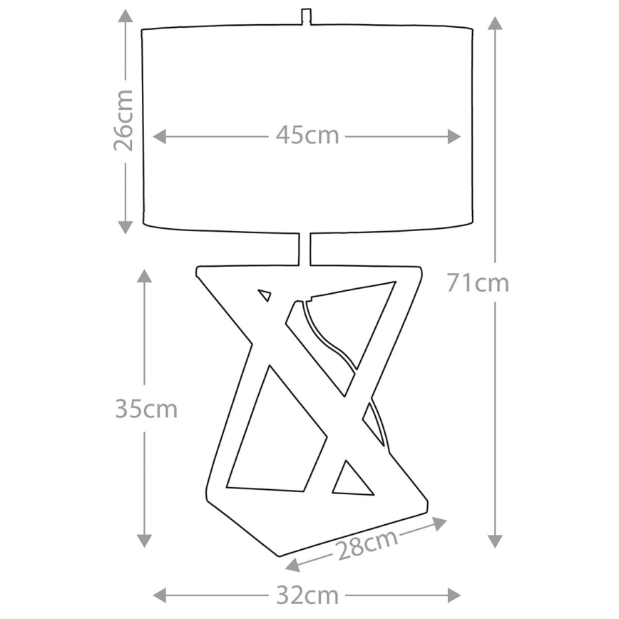 Elstead - Stolná lampa AEGEUS 1xE27/60W/230V
