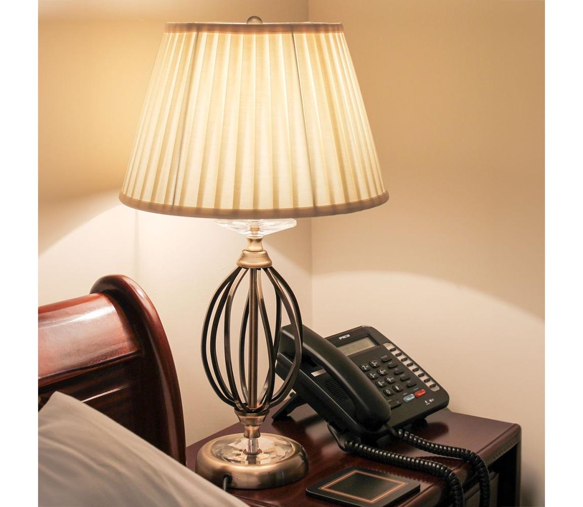 Elstead AG-TL-AGED-BRASS - Stolová lampa AEGEAN 1xE27/60W/230V bronzová AG-TL-AGED-BRASS