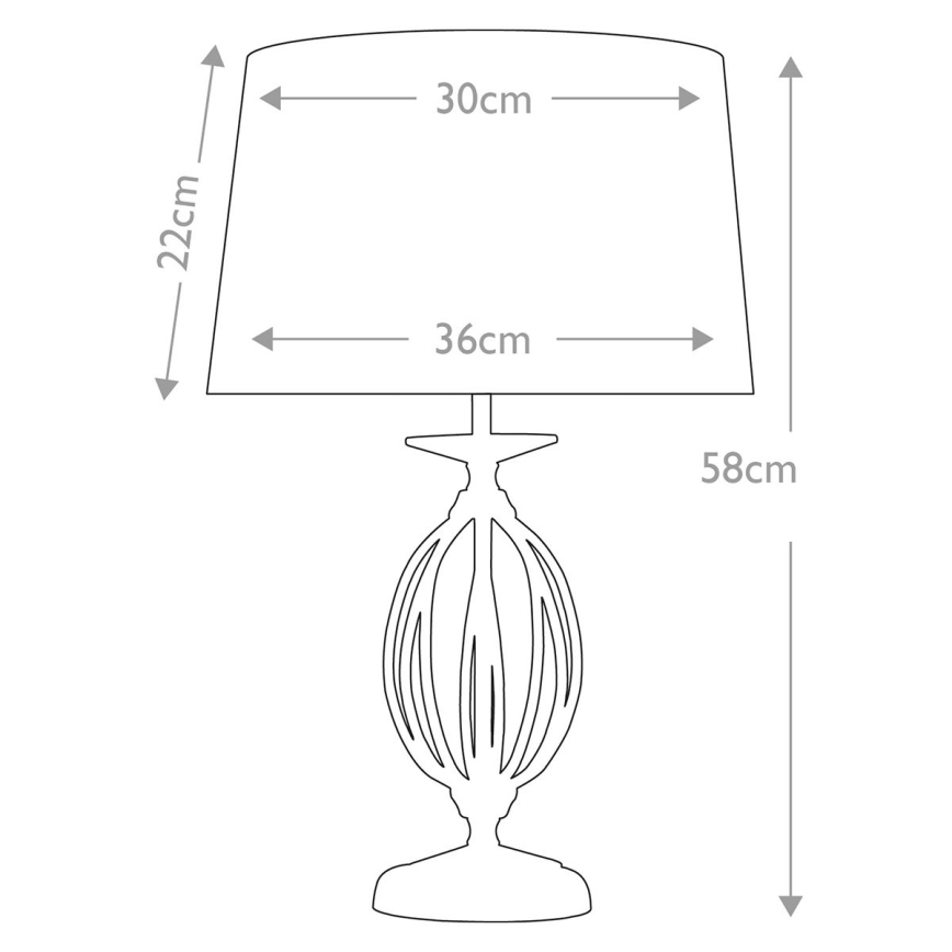 Elstead - Stolná lampa AEGEAN 1xE27/60W/230V zlatá