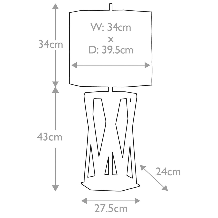Elstead - Stolná lampa APOLLO 1xE27/60W/230V zlatá/modrá