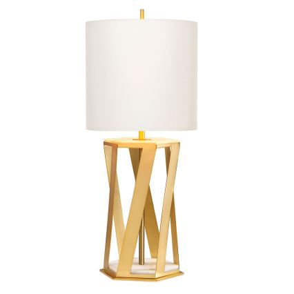 Elstead - Stolná lampa APOLLO 1xE27/60W/230V zlatá/biela
