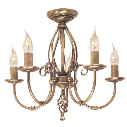 Elstead - Luster na reťazi ARTISAN 5xE14/60W/230V