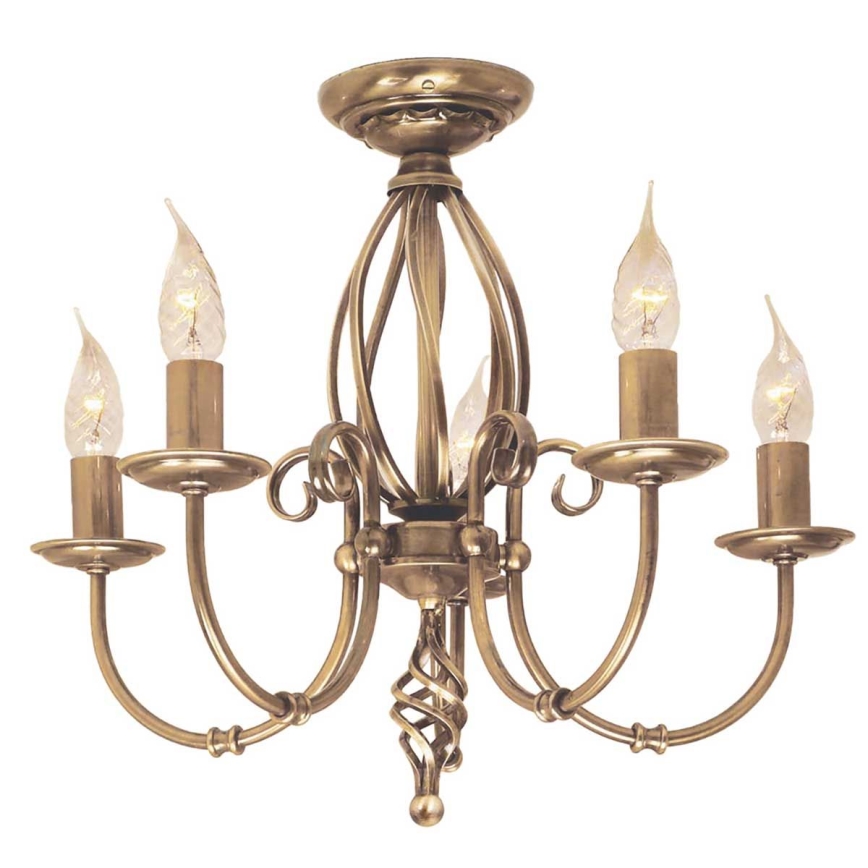 Elstead - Luster na reťazi ARTISAN 5xE14/60W/230V