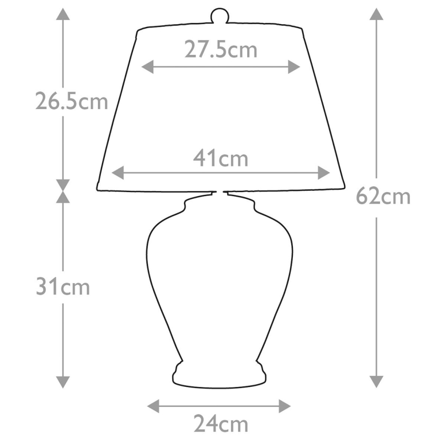 Elstead - Stolná lampa ARUM LILY 1xE27/60W/230V