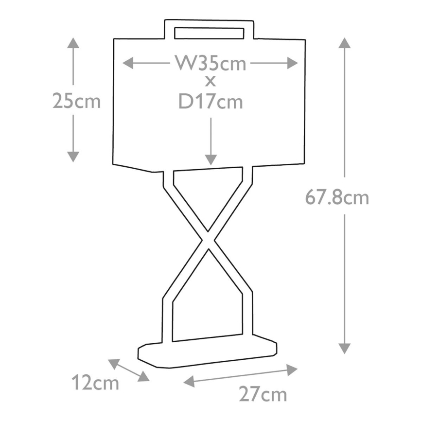 Elstead - Stolná lampa CROSS 1xE27/60W/230V zlatá/modrá