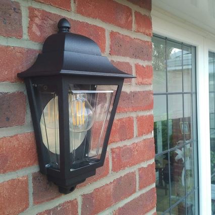 Elstead - Vonkajšie nástenné svietidlo DECO LANE 1xE27/60W/230V IP44 čierne