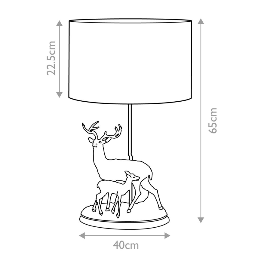 Elstead - Stolná lampa AMELIA 1xE27/40W/230V bronzová