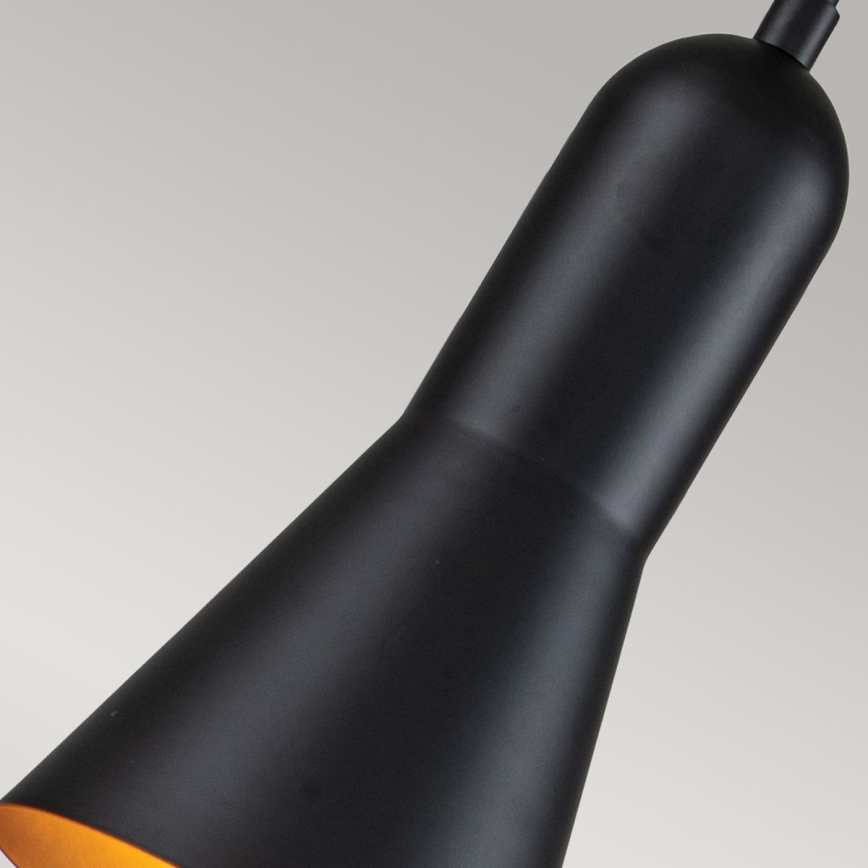Elstead - Luster na lanku ETOILE 1xE27/60W/230V pr. 13,3 cm čierna