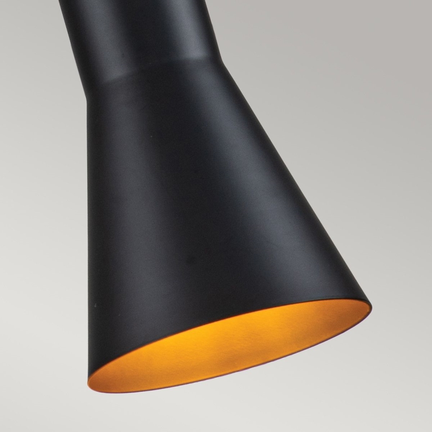 Elstead - Luster na lanku ETOILE 1xE27/60W/230V pr. 13,3 cm čierna