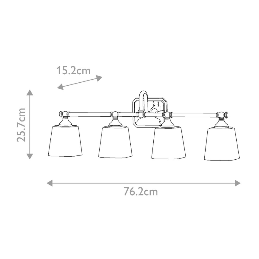 Elstead FE-CONCORD4-BATH - LED Kúpeľňové nástenné svietidlo CONCORD 4xG9/3W/230V IP44