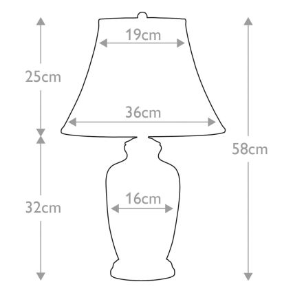 Elstead - Stolná lampa GOLDTHISTLE 1xE27/60W/230V