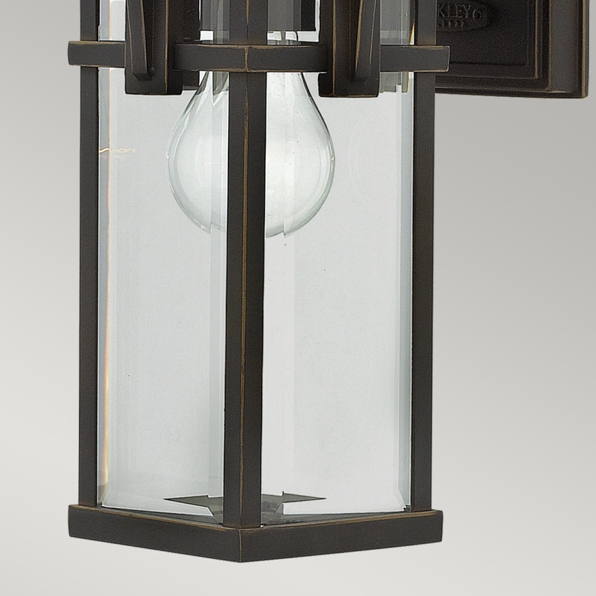 Elstead HK-MANHATTAN2-S - Vonkajšie nástenné svietidlo MANHATTAN 1xE27/100W/230V IP44