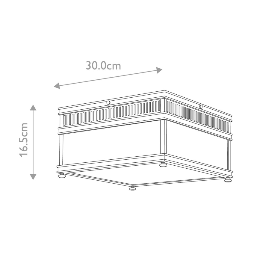 Elstead - Vonkajšie stropné svietidlo HOLBORN 2xE27/60W/230V IP44