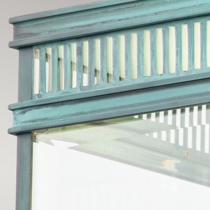 Elstead - Vonkajšie stropné svietidlo HOLBORN 2xE27/60W/230V IP44 tyrkysové