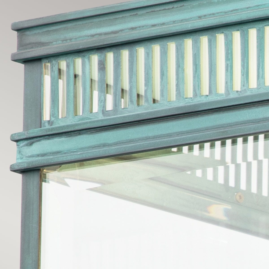 Elstead - Vonkajšie stropné svietidlo HOLBORN 2xE27/60W/230V IP44 tyrkysové