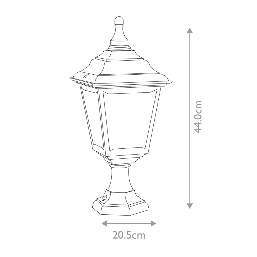Elstead KERRY-PED-POR - Vonkajšia lampa KERRY 1xE27/100W/230V IP44