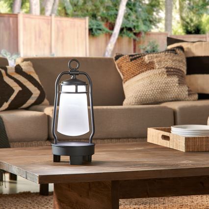 Elstead - Vonkajšia lampa s reproduktorom LYNDON 3W/230V IP44 8800 mAh