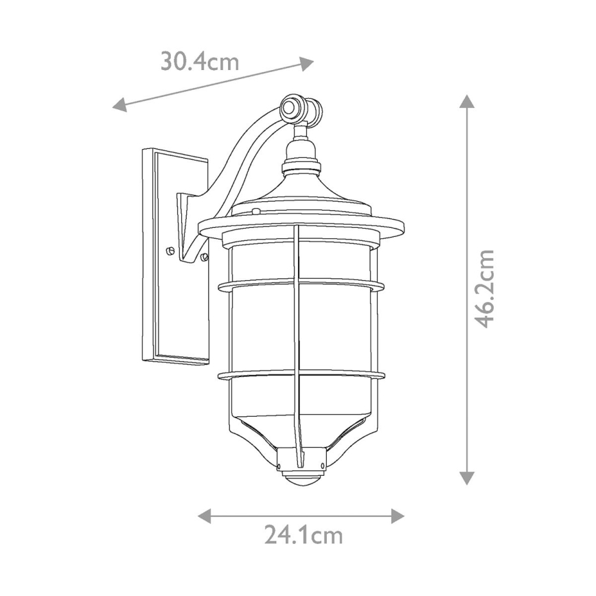 Elstead KL-ROYAL-MARINE2-M - Vonkajšie nástenné svietidlo ROYAL 1xE27/60W/230V IP44