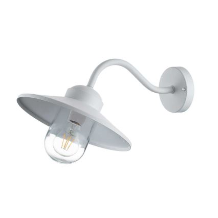 Elstead - Vonkajšie nástenné svietidlo KLAMPENBORG 1xE27/60W/230V IP44 biela