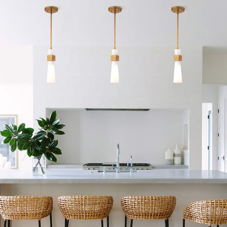 Elstead - luster na tyči KRISTY 1xE27/40W/230V pr. 15,2 cm medený