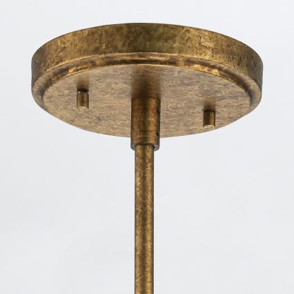 Elstead - luster na tyči KRISTY 1xE27/40W/230V pr. 15,2 cm medený