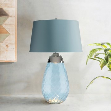 Elstead - LED Stolná lampa LENA 1xE27/40W/230V + 1xGU10/7W 74 cm modrá