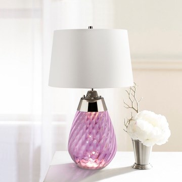 Elstead - LED Stolná lampa LENA 1xE27/40W/230V + 1xGU10/7W 74 cm ružová