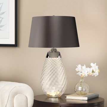 Elstead - LED Stolná lampa LENA 1xE27/40W/230V + 1xGU10/7W 74 cm šedá