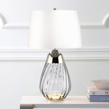 Elstead - LED Stolná lampa LENA 1xE27/60W/230V + 1xGU10/7W 60,5 cm biela