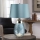 Elstead - LED Stolná lampa LENA 1xE27/60W/230V + 1xGU10/7W 60,5 cm modrá