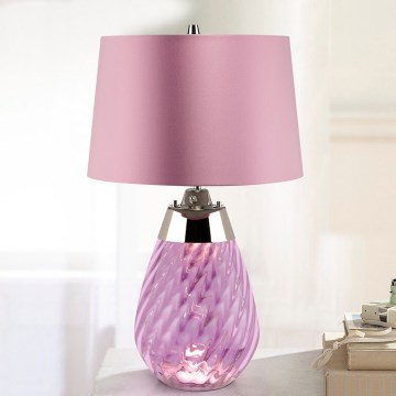 Elstead - LED Stolná lampa LENA 1xE27/60W/230V + 1xGU10/7W 60,5 cm ružová