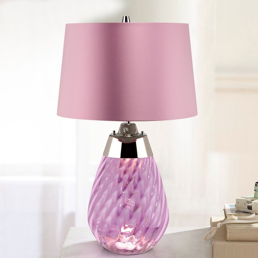 Elstead - LED Stolná lampa LENA 1xE27/60W/230V + 1xGU10/7W 60,5 cm ružová