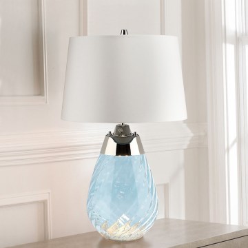 Elstead - LED Stolná lampa LENA 1xE27/60W/230V + 1xGU10/7W 60,5cm modrá/biela