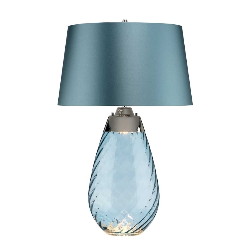 Elstead - LED Stolná lampa LENA 1xE27/40W/230V + 1xGU10/7W 74 cm modrá