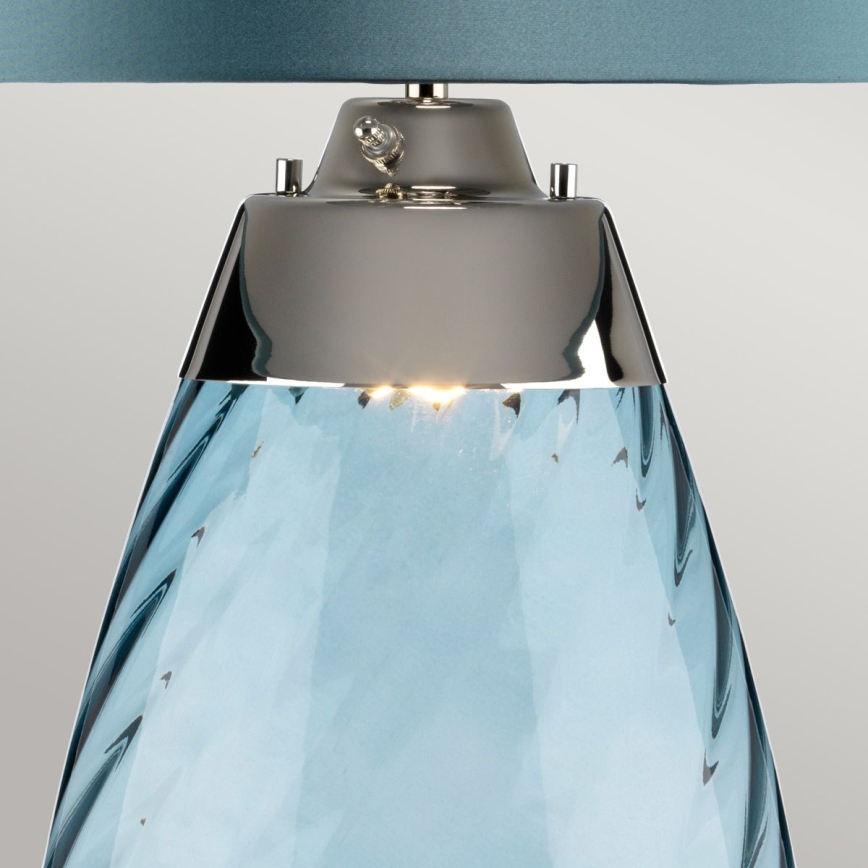 Elstead - LED Stolná lampa LENA 1xE27/40W/230V + 1xGU10/7W 74 cm modrá