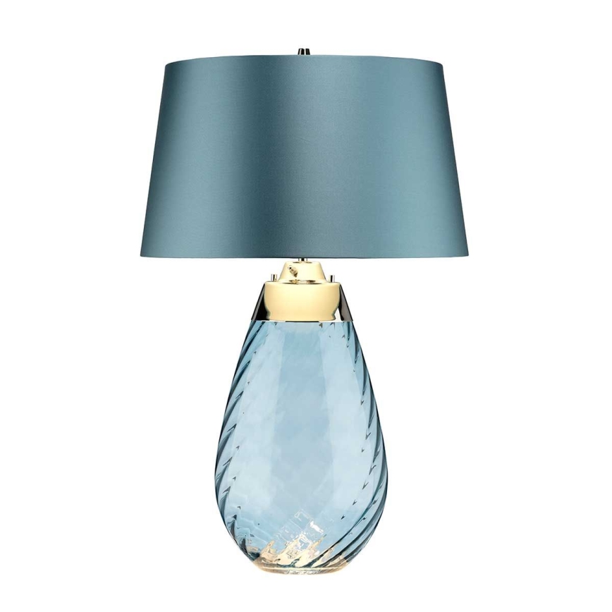 Elstead - LED Stolná lampa LENA 1xE27/40W/230V + 1xGU10/7W 74 cm modrá