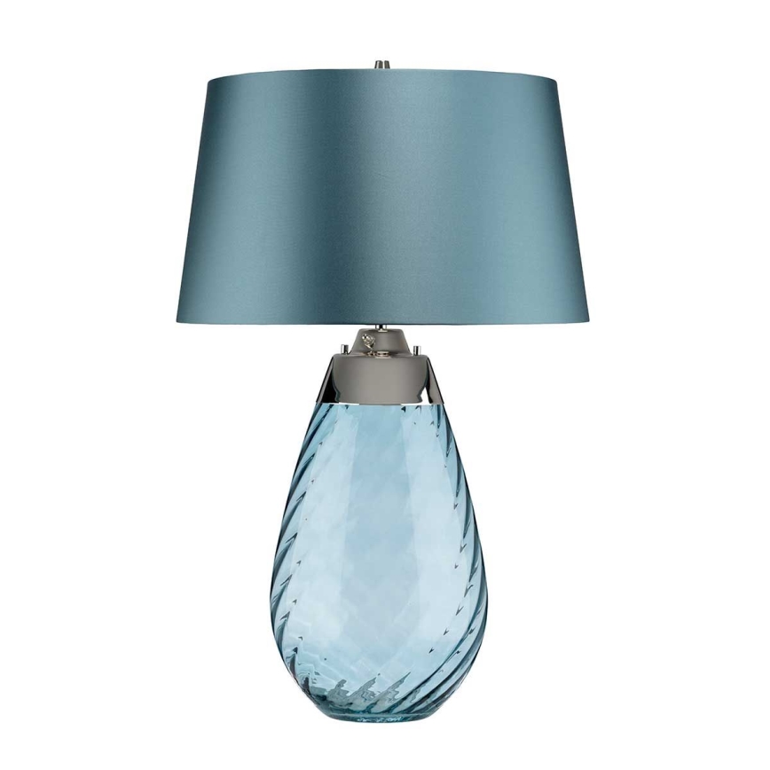 Elstead - LED Stolná lampa LENA 1xE27/40W/230V + 1xGU10/7W 74 cm modrá