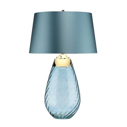 Elstead - LED Stolná lampa LENA 1xE27/40W/230V + 1xGU10/7W 74 cm modrá
